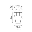 Aplica perete Bella 20 cm - ACB Iluminacion