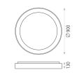 Plafoniera LED Dilga 90 cm, alba - ACB Iluminacion