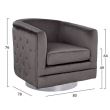 Scaun de catifea Burgundy