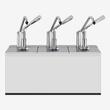 Dozator inox sosuri, 3 x 3L, 2xGN 1/6 KD-0216 Kalando