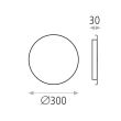 Aplica perete Saturna 30 cm - ACB Iluminacion