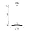 Pendul Pamela, 1xE27, 50 cm - ACB Iluminacion