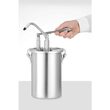 Recipient pentru sos din oțel inoxidabil cu dozator, Hendi, 4,5 L, (H)420 mm