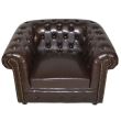 Fotoliu din piele T.Chesterfield