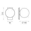 Aplica interior LED 1x5W 3000K 370lm - ACB Iluminacion