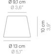 Abajur pentru lampa Poldina ceramic