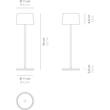 Lampa fara fir Olivia 35 cm cu textura