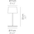 Lampa fara fir Olivia Mini 22 cm