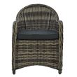 Scaun aluminiu cu manere Rattan