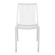 Scaun aluminiu fara manere Alb