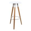 Scaun de bar din lemn Tonia