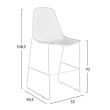 Scaun de bar metalic Berenice