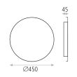 Aplica perete Saturna 45 cm - ACB Iluminacion