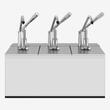 Dozator inox sosuri, 3 x 5.25L, 2xGN 1/4 KD-0214 Kalando