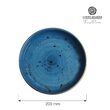 Bol de mica adancime albastru, 200 mm