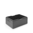 Recipient termoizolant din piocelan, HENDI, Kitchen Line, GN 1/1, 80L, negru, 685x485x(H)360mm