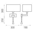Lampa perete Carlo E27 + LED 3000K - ACB Iluminacion