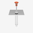 Capac dispenser sos roșii/ketchup, standard, roșu, din inox KD-002-1/3-A, Kalando