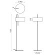 Lampadar negru 1xE27 Clip  - ACB Iluminacion