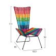 Scaun metalic multicolor