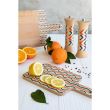 Rasnita din lemn cu decoratiune printata UV, pentru piper 20cm Fantasia - Bisetti