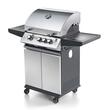 Gratar pe gaz cu 4 arzatoare din inox