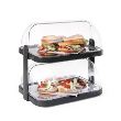 Set 2 tavi servire suprapuse pe 2 nivele cu 4 elementi racire si capace rolltop, Hendi, 44x32x(H)44 mm.
