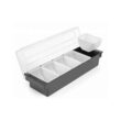 Cutie ingrediente bar / pizza, 5 compartimente, cu capac, 495x160x(H)100 mm, Hendi, plastic ABS
