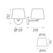 Lampa perete Stilo E27 - ACB Iluminacion