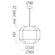 Pendul Bauhaus, 60 cm - ACB Iluminacion
