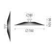 Aplica Pamela, 1xE27, 70 cm - ACB Iluminacion