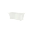 Fata de masa tip husa, alba pentru masa dreptunghiulara, Hendi, 1500x760x(H)730mm, 90% micro poliester / 10% elastan