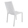 Scaun aluminiu fara manere Alb