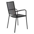 Scaun metalic cu maner Easy Black