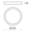 Plafoniera LED Sky Spot 18 cm - ACB Iluminacion