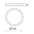 Plafoniera LED Kore 14 cm - ACB Iluminacion