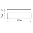 Plafoniera LED Turin 120 cm - ACB Iluminacion