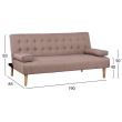 Canapea extensibila cu doua perne Wanda
