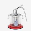 Dispenser din plastic, cu capac din inox, pentru recipient Nutella de 3L, KD-024 Kalando
