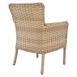 Scaun aluminiu cu manere Rattan bej
