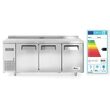 Congelator profesional ARKTIC by Hendi Kitchen Line cu 3 usi 291 L 1800x600x(H)850mm otel inoxidabil -12˚/-22˚C 500 W 3 rafturi 2x 430x428mm, 1x 490x428mm incluse