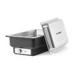 Chafing dish electric Gastronorm GN 1/1, termostat 0-85 gr C, 9 lt, 573x348x(H)284 mm, Hendi Tellano