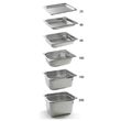 Tava Hendi Gastronorm GN 1/4 65 mm 1.8 lt - gama Profi Line, otel inoxidabil
