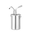 Recipient pentru sos din oțel inoxidabil cu dozator, Hendi, 4,5 L, (H)420 mm