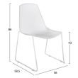 Scaun metalic tip plasa Urania