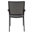 Scaun metalic cu maner Easy Black
