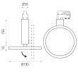 Proiector cu LED pe sina Morgan, 18W - ACB Iluminacion