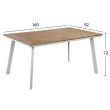 Masa din aluminiu dreptunghiulara