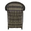 Scaun aluminiu cu manere Rattan