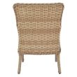 Scaun aluminiu cu manere Rattan bej